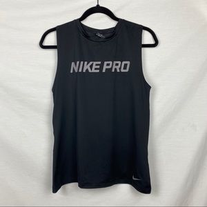 Women’s Black Nike Pro Tank Top in Medium